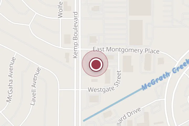 Street map around 4407 Kemp Blvd, Wichita Falls, with a pin at Grand Buffet Seafood & Sushi