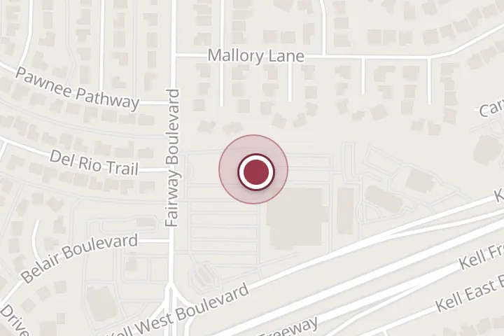 Street map around 3701 Fairway Blvd Ste 112, Wichita Falls, with a pin at Great Clips
