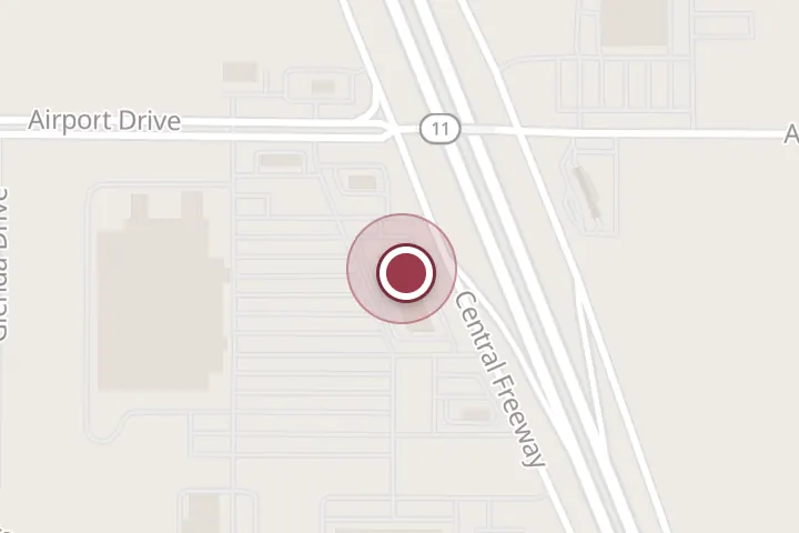 Street map around 2710 Central E Fwy Ste 105, Wichita Falls, with a pin at Great Clips