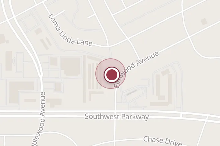Street map around 2824 Elmwood Ave Ste 2, Wichita Falls, with a pin at Hair By Michael
