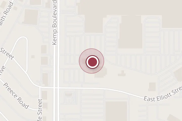 Street map around 4217 Kemp Blvd, Wichita Falls, with a pin at Hampton Inn Wichita Falls-Sikes Senter Mall