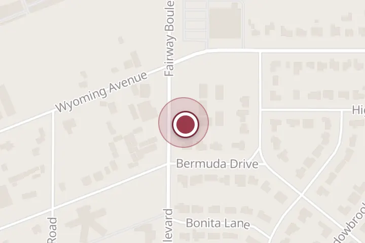 Street map around 4217 Fairway Blvd, Wichita Falls, with a pin at Harris Chiropractic and Acupuncture