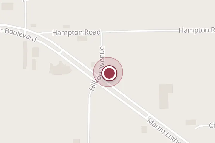 Street map around 309 Hilltop Ave, Wichita Falls, with a pin at Hilltop Tire Shop