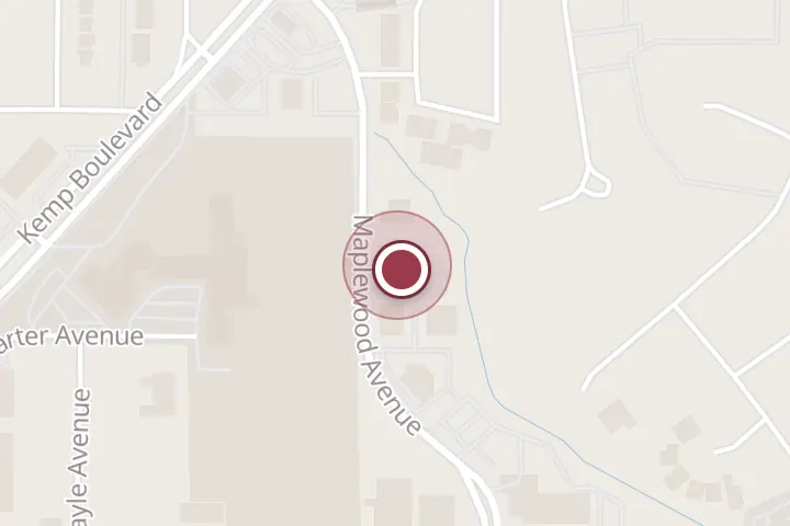 Street map around 3631 Maplewood Ave #1, Wichita Falls, with a pin at HIRSCHI REALTORS