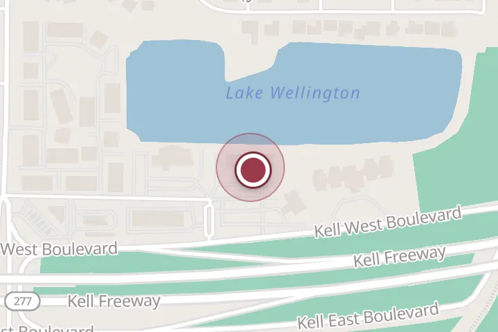 Street map around 5300 Kell E Blvd, Wichita Falls, with a pin at Holiday Inn Express & Suites Wichita Falls by IHG