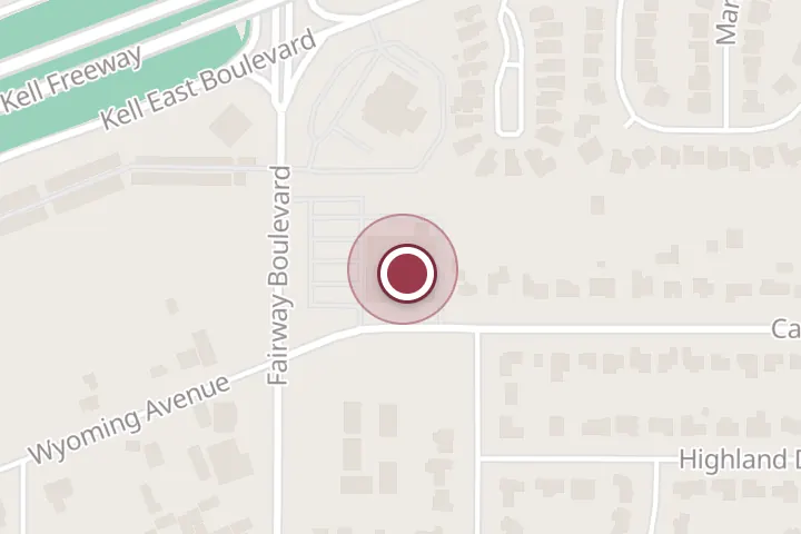 Street map around 3921 Fairway Blvd, Wichita Falls, with a pin at Home Zone Furniture