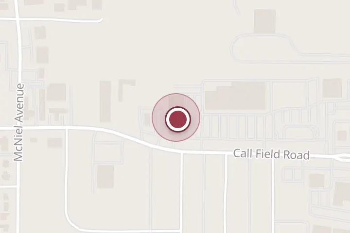 Street map around 3916 Call Field Rd, Wichita Falls, with a pin at Hoshi Japanese Steakhouse and Asian Fusion