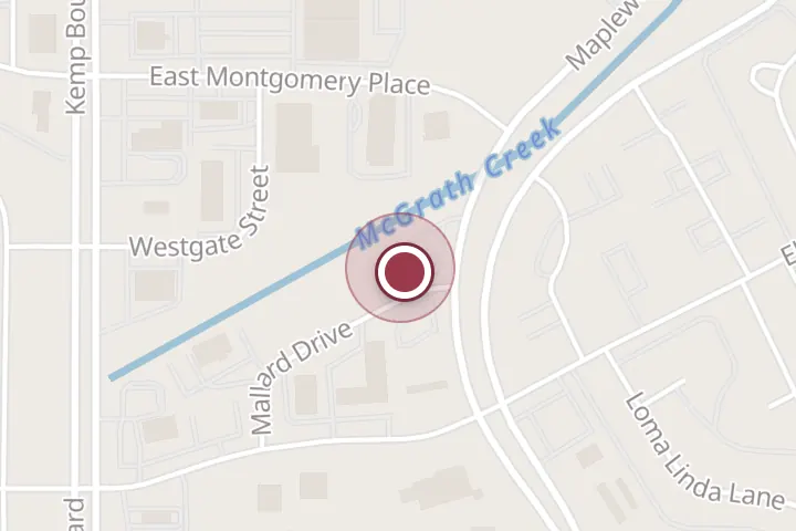 Street map around 4516 Maplewood Ave, Wichita Falls, with a pin at Hunan