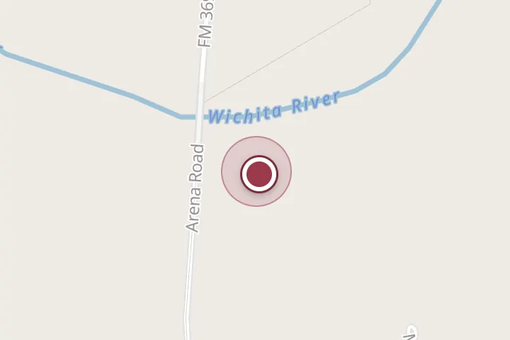 Street map around 2474 S Farm to Market Rd 369, Wichita Falls, with a pin at Industrial Asphalt
