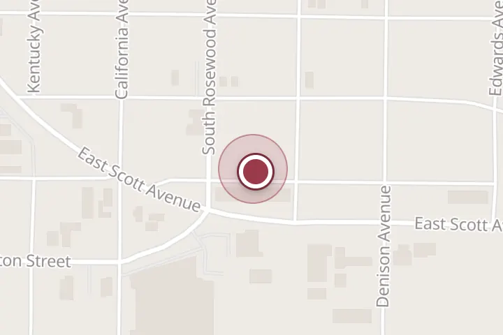 Street map around 1846 Martin Luther King Jr Blvd, Wichita Falls, with a pin at J Menasco Roofing Co