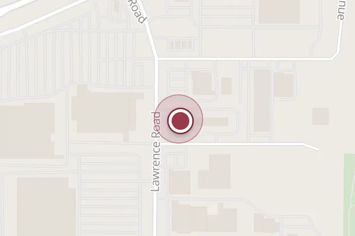 Street map around 3125 Lawrence Rd, Wichita Falls, with a pin at Jack in the Box