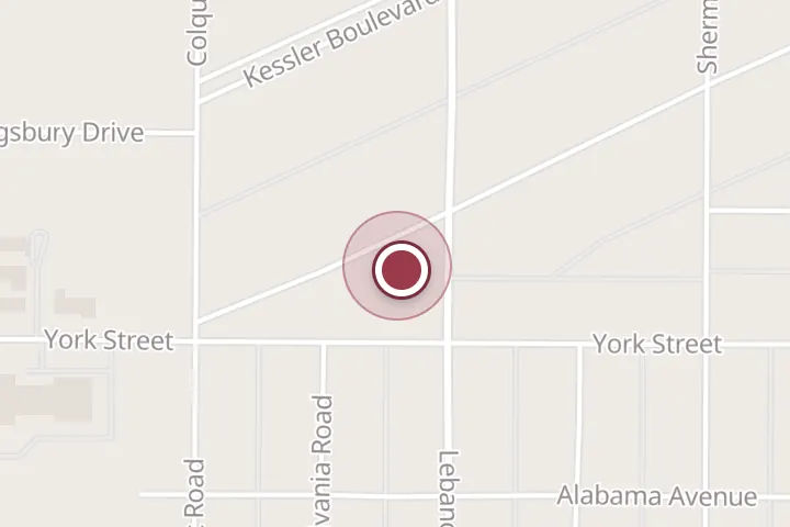 Street map around 3703 Cumberland Ave, Wichita Falls, with a pin at Jarratt Park