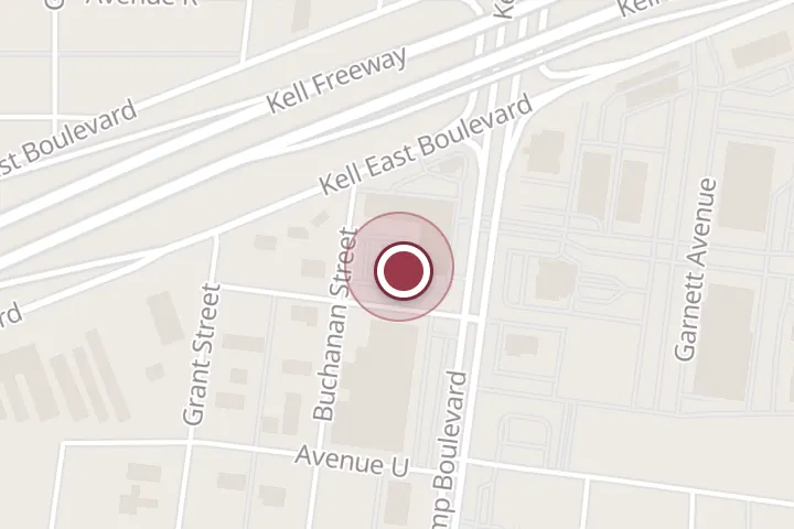 Street map around 2934 Kemp Blvd, Wichita Falls, with a pin at Jeffrey S. Doering, DC