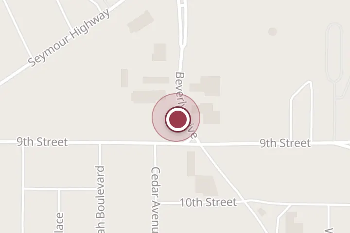 Street map around 528 Beverly Dr, Wichita Falls, with a pin at Joey's