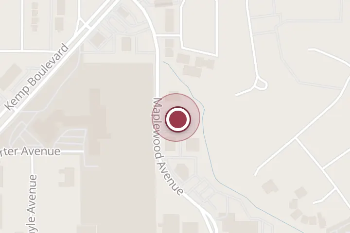 Street map around 3631 Maplewood Ave, Wichita Falls, with a pin at kellythomashomes