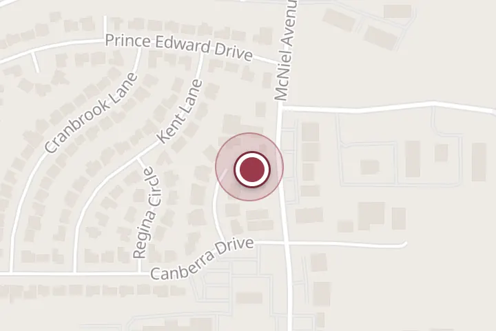 Street map around 3508 McNiel Ave Ste E, Wichita Falls, with a pin at Kim Roark, Homes For Heroes Affiliate
