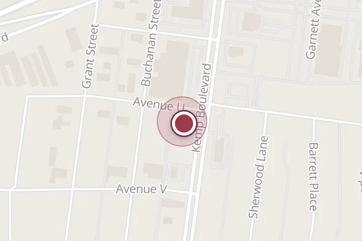 Street map around 3100 Kemp Blvd Ste B, Wichita Falls, with a pin at Kim's Nails & Spa