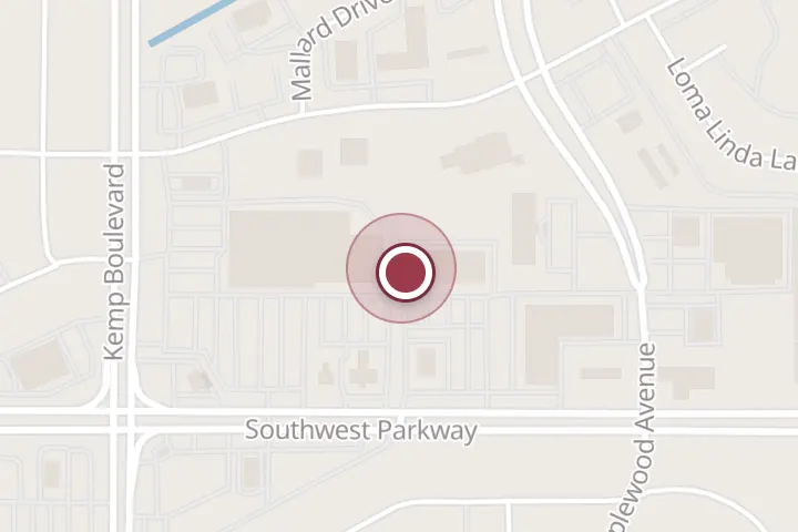 Street map around 2708 Southwest Pkwy Ste. 121A, Wichita Falls, with a pin at Kimberly G. Junemann, DC