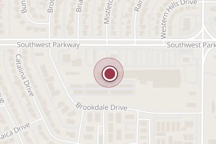 Street map around 4701 Southwest Pkwy Ste 15, Wichita Falls, with a pin at LA FAMILIA CUTZ