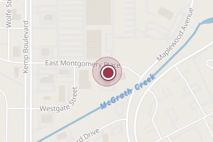 Street map around 2511 E Montgomery Pl, Wichita Falls, with a pin at La Quinta Inn & Suites by Wyndham Wichita Falls - MSU Area