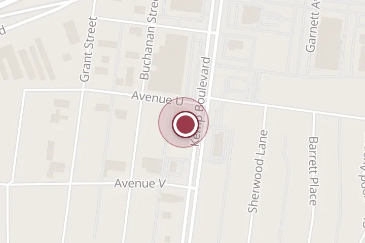Street map around 3102 Kemp Blvd, Wichita Falls, with a pin at Lala's Cocina