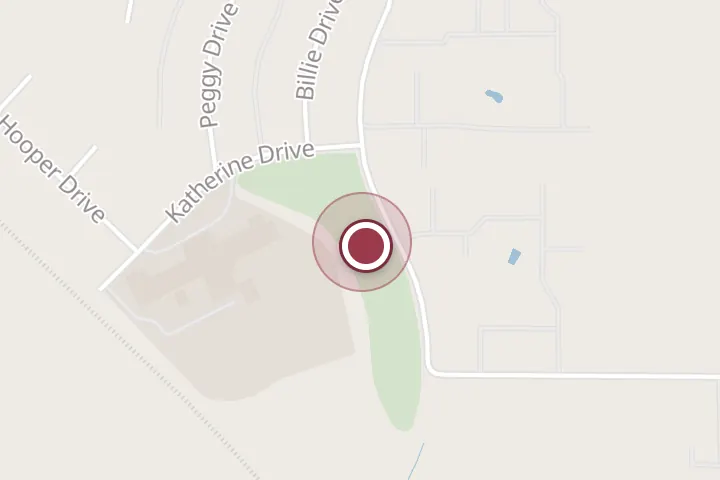 Street map around 1601 Katherine Dr, Wichita Falls, with a pin at Lions Park