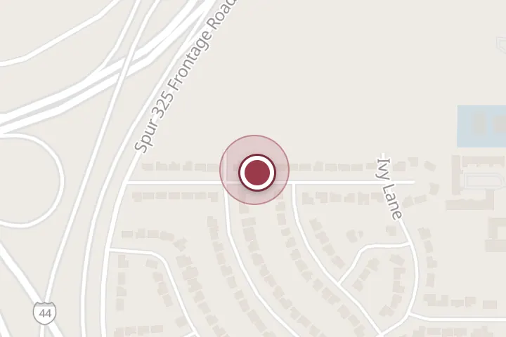 Street map around 1706 Avalon Pl, Wichita Falls, with a pin at Little Willies Painting Plus