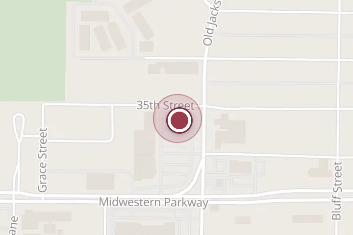 Street map around 3600 Old Jacksboro Hwy, Wichita Falls, with a pin at Lonestar Bar
