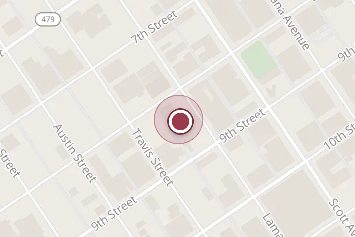 Street map around 909 8th St #300, Wichita Falls, with a pin at Loyalty Lawns