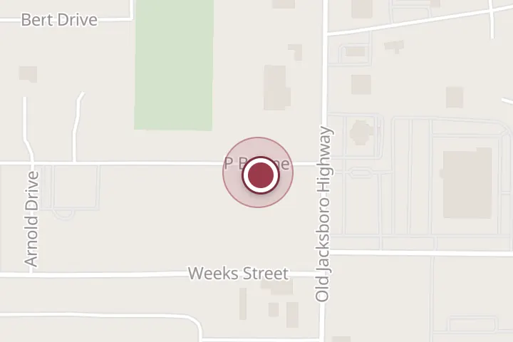 Street map around 1505 P B Ln B, Wichita Falls, with a pin at Lucas Mc Cord & Orsak: Lucas Evelyn CPA