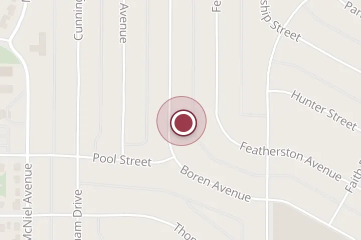 Street map around 4335 Boren Ave, Wichita Falls, with a pin at Luke Lawn Care