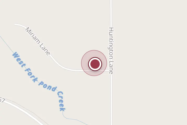 Street map around 4902 Miriam Ln, Wichita Falls, with a pin at M L Grogan Construction