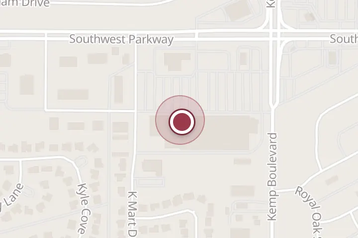 Street map around 2809 Southwest Pkwy, Wichita Falls, with a pin at Mardel Christian & Education
