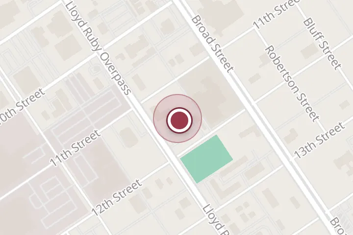 Street map around 1105 Holliday St, Wichita Falls, with a pin at Marrs Patriot Construction and Environmental