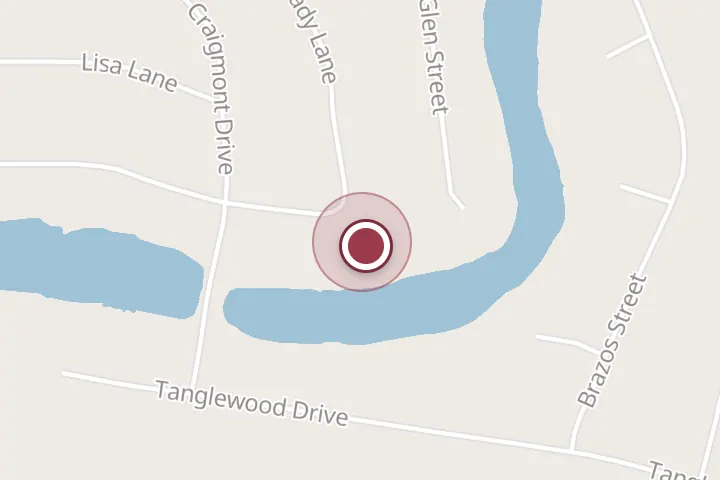 Street map around 4407 Shady Ln, Wichita Falls, with a pin at Masterpiece Cakes-Benny Daniel
