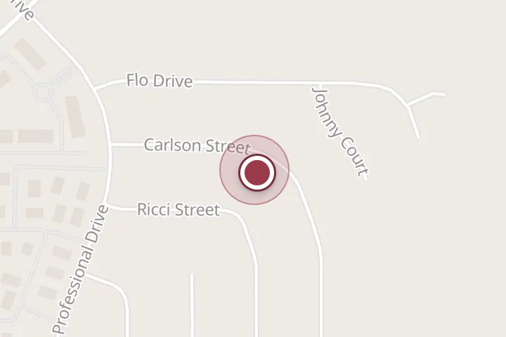 Street map around 5420 Carlson St, Wichita Falls, with a pin at Maxey Robert MD