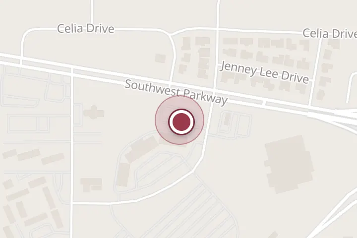 Street map around 1423 Southwest Pkwy, Wichita Falls, with a pin at McDonald's