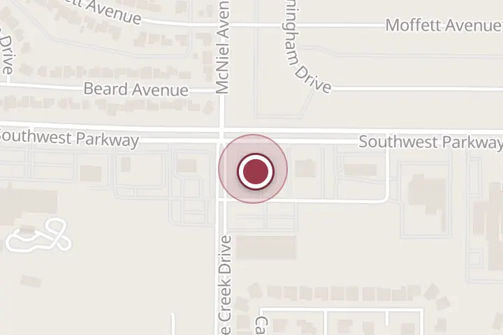 Street map around 4035 Southwest Pkwy, Wichita Falls, with a pin at McDonald's