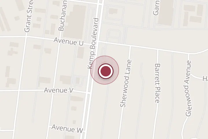 Street map around 3103 Kemp Blvd, Wichita Falls, with a pin at McDonald's