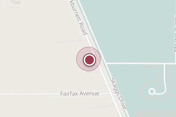 Street map around 4322 Burkburnett Rd, Wichita Falls, with a pin at McKinney BBQ