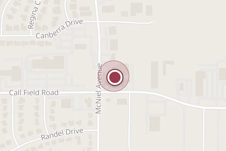 Street map around 4018 Call Field Rd # B, Wichita Falls, with a pin at Mel's Hair Studio