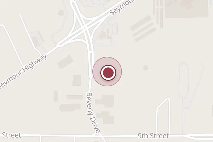 Street map around 507 Beverly Dr, Wichita Falls, with a pin at Mia's Italian Bistro