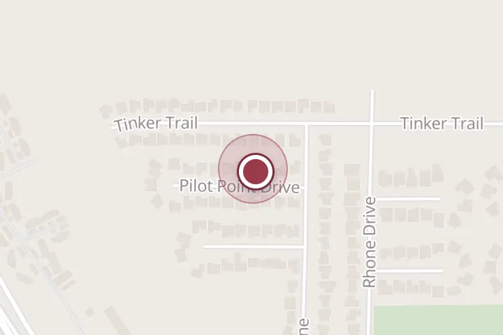 Street map around 20 Pilot Point Dr, Wichita Falls, with a pin at Millennium Real Estate