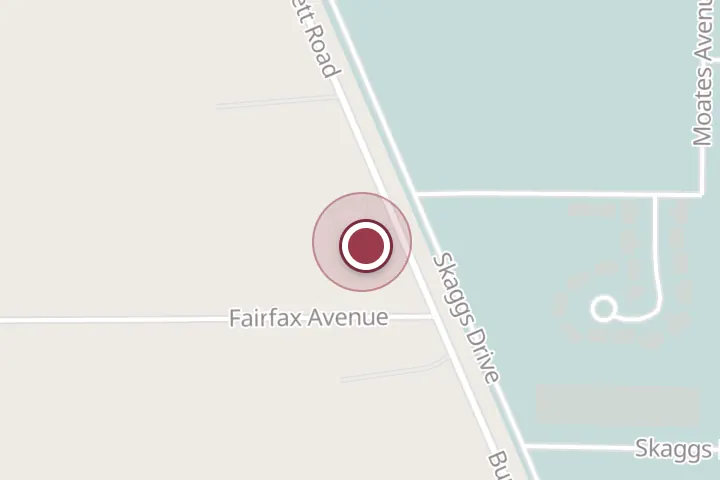 Street map around 4318 Burkburnett Rd, Wichita Falls, with a pin at Missile Club