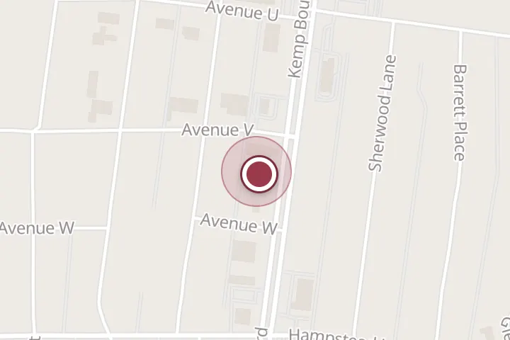 Street map around 3204 Kemp Blvd, Wichita Falls, with a pin at Napoli's Italian Restaurant