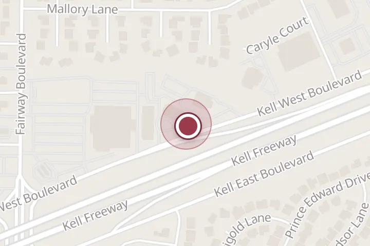 Street map around 4500 Kell W Blvd, Wichita Falls, with a pin at Nature Inn & Suites