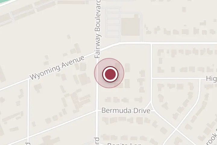 Street map around 4215 Fairway Blvd, Wichita Falls, with a pin at Nortex Realty
