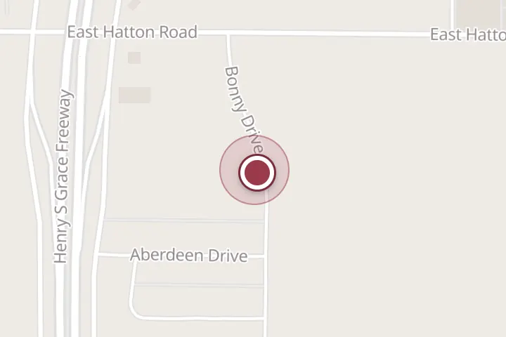 Street map around 4390 Bonny Dr, Wichita Falls, with a pin at North Texas Shed & Steel Buildings