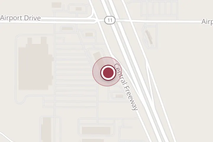 Street map around 2710 Central E Fwy, Wichita Falls, with a pin at Northside Grill