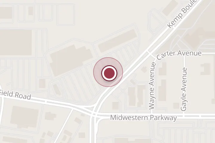 Street map around 3916 Kemp Blvd, Wichita Falls, with a pin at Olive Garden Italian Restaurant
